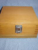 Holzkiste mit Deckel Schloss Holzbox  18 x 18 x 8,5cm in 70378