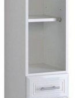 welltime Hochschrank Neapel Breite 25 cm, mit Hochglanzfronten und eleganter Fräsung