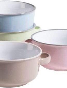 MÄSER Suppenteller MAILA, Suppentassen-Set, Steinzeug, (4 St)