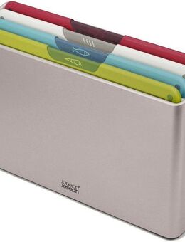Joseph Joseph Schneidebrett Folio Icon, Polypropylen, (Set, 5-St), farbcodierte Bretter mit Symbolen