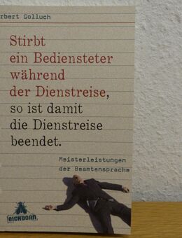 Buch "Meisterleistungen der Beamtensprache", neu, ungelesen, Topzustand - Bielefeld Brackwede