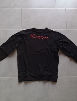 Kappa Damenpullover – Schwarz mit rosa Schriftzug – Größe L - Walsrode