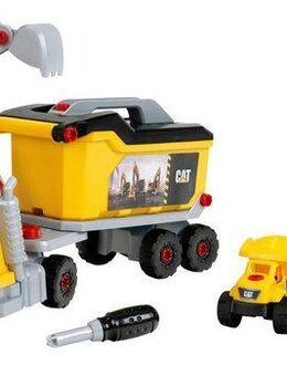 Klein Spielzeug-LKW Cat® - Schraubtruck Set 4in1, (Set, 96-tlg)