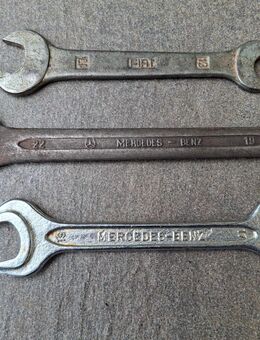 3 alte Doppel-Maulschlüssel 2x Mercedes 1x Fiat - Essen
