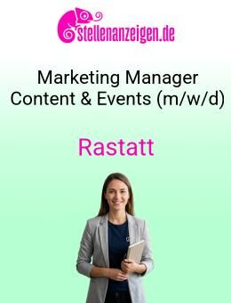 Marketing-Manager Content & Events (m/w/d) - Rastatt
