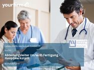 Abteilungsleiter (m/w/d) Fertigung - Hauptwerkstatt - Putzbrunn