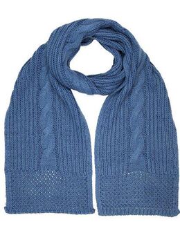 COLLEZIONE ALESSANDRO Strickschal Warm, (1-St), mit Zopfmuster und dezentem Glitzer