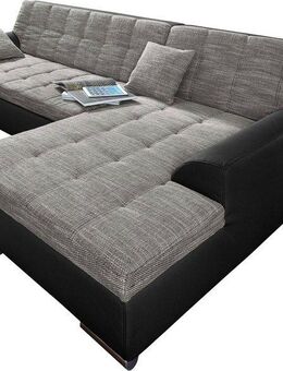 DOMO collection Ecksofa Treviso viele Bezüge, auch in Cord, L-Form, B/T/H: 267/80/83 cm, wahlweise mit Bettfunktion, incl. Zierkissen, hochwertige Steppung
