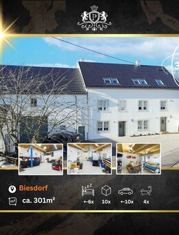 Luxus-Sanierung | Traum für Autoliebhaber | Riesige Garage & Podest | Zwei Wohneinheiten | Teilweise klimatisiert! - Biesdorf