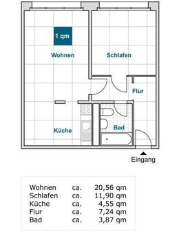 Schöne 2 Zimmer Wohnung im Herzen von Prohlis - Dresden
