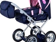 Knorrtoys® Kombi-Puppenwagen Ruby - princess blue, mit Wickeltasche