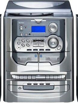 Karcher KA 5300 Stereoanlage (FM-Tuner mit RDS, Schallplattenspieler, Radio, Lautsprechersystem, Senderspeicher, CD)