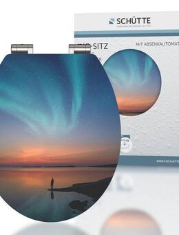 Schütte WC-Sitz POLAR LIGHTS, bruchsicher und kratzfest, Absenkautomatik, Standardmaß