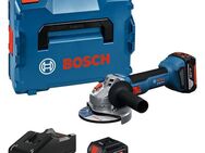 Bosch Professional Akku-Winkelschleifer »GWS 18V-8«, Inkl. 2x Akku GBA 18V 5,0Ah, in L-BOXX 136