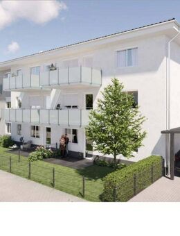 Neubau Erstbezug 2-Zimmer, 2. OG, Aufzug, Balkon, EBK, WP mit PV-Anl., FBH, Lüftungsanlage, Carport - Hirschaid