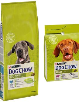 14 kg PURINA Dog Chow + 2,5 Adult Lamm Trockenfutter gratis! - Large Breed Pute