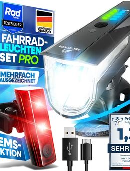 NEXTCOVER Fahrradlicht Set USB aufladbar Fahrradlampe Rücklicht - Birkenfeld (Baden-Württemberg)