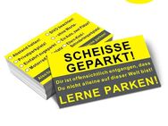 ​50 Stück Lustige Parkkarten – Humorvolle Warnungen für schlechtes Parken Set4532 - Wuppertal