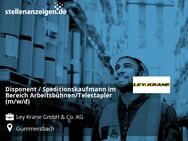 Disponent / Speditionskaufmann im Bereich Arbeitsbühnen/Telestapler (m/w/d) - Gummersbach