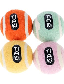 TIAKI Tennisbälle für Hunde im Set - 4 Stück (ca. Ø 5 cm)