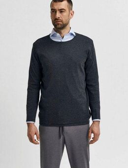 SELECTED HOMME Rundhalspullover SLHROME LS KNIT CREW NECK NOOS