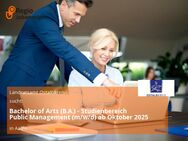 Bachelor of Arts (B.A.) - Studienbereich Public Management (m/w/d) ab Oktober 2025 - Aalen