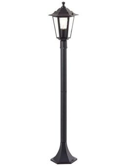 Brilliant Pollerleuchte Carleen, ohne Leuchtmittel, 100 cm Höhe, E27, Metall/Glas, Wegelampe, schwarz