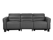 Places of Style 3-Sitzer Carpari, 224cm, manuelle od. elektrische Relaxfunktion in 2 Sitzen, mit USB-A/C, Kopfteilverstellung, Echtleder, Kunstleder, Webstoff