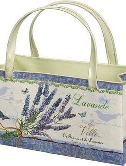 Ambiente Haus Übertopf Lavendel - Tasche aus Metall (1 St)
