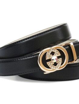 Anthoni Crown Ledergürtel Eleganter Klassiker in schwarz