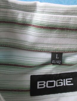 NEU * Edel * Business * Freizeit * Langarm * Streifen * Hemd "BOGIE" Gr. 41- 42/ M- L * weiß * grün * bordaux- wein dunkel- rot * - Riedlingen