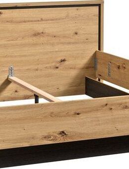 FORTE Bettgestell Trondheim, Belastbarkeit 250KG, Loft-Stil, melaminbeschichtet