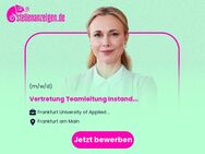 Vertretung Teamleitung Instandhaltung Technik und Bauunterhaltung (m/w/d) - Frankfurt (Main)