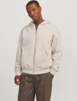 Jack & Jones Kapuzensweatjacke JJEURBAN EDGE SWEAT ZIP HOOD NOOS mit Rippbündchen