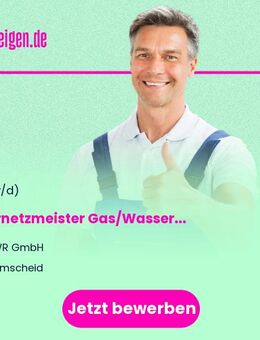 Rohrnetzmeister Gas/Wasser (m/w/d) - Remscheid
