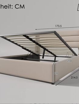 160x200m Boxspringbett in beige - Berlin Reinickendorf