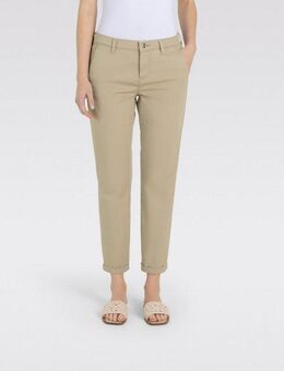 MAC Chinohose CHINO turn up mit dezentem Glanz, elegant und sportiv zugleich