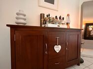 Highboard - Bar - Buffet - Massives Teakholz - Alpen