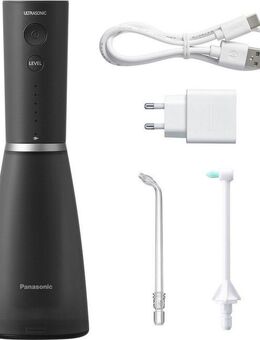 Panasonic Munddusche EW-DJ86-K503, Aufsätze: 2 St., Kabellos, Ultraschall-Technologie, Schnellladen durch USB-C, 5 Stufen