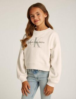 Calvin Klein Jeans Sweatshirt GLITTER MONOLOGO CN SWEATSHIRT für Kinder bis 16 Jahre mit Logoschriftzug