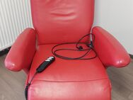 Limoss TV Fernseh-Relax-Sessel Leder rot elektrisch verstellbar nur zur Selbstabholung in 90459 Nürnberg - Nürnberg