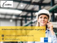 Arbeitsvorbereiter/-in / Abrechner/-in (m/w/d) - Mönchengladbach