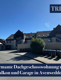 Charmante Dachgeschosswohnung mit Balkon und Garage in Avenwedde - Gütersloh