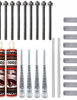 chemischer Anker Ankerset 2x Kleber 300ml mit Befestigungssatz M8 - Wuppertal