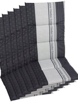 GO-DE Hochlehnerauflage Amalfi, (Set, 6 St), 118x48 cm