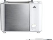 Braun Toaster HT 5010.WH weiß silber ID Collection, 2 kurze Schlitze, 1000 W