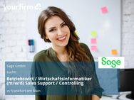 Betriebswirt / Wirtschaftsinformatiker (m/w/d) Sales Support / Controlling - Frankfurt (Main)