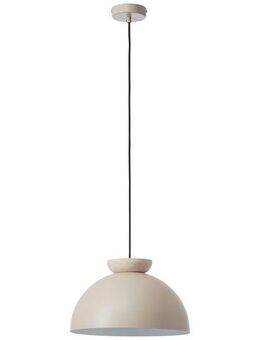 Brilliant Pendelleuchte Nalam, ohne Leuchtmittel, 173 x 35 cm, E27, kürzbar, Metall/Travertin, beige