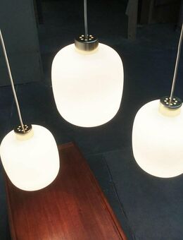 Mid Century Glass Pendant Pendelleuchten zu 50er 60er 70er Teak - Hamburg Hamburg-Nord