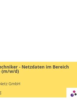 Meister / Techniker - Netzdaten im Bereich Fernwärme (m/w/d) - Nürnberg